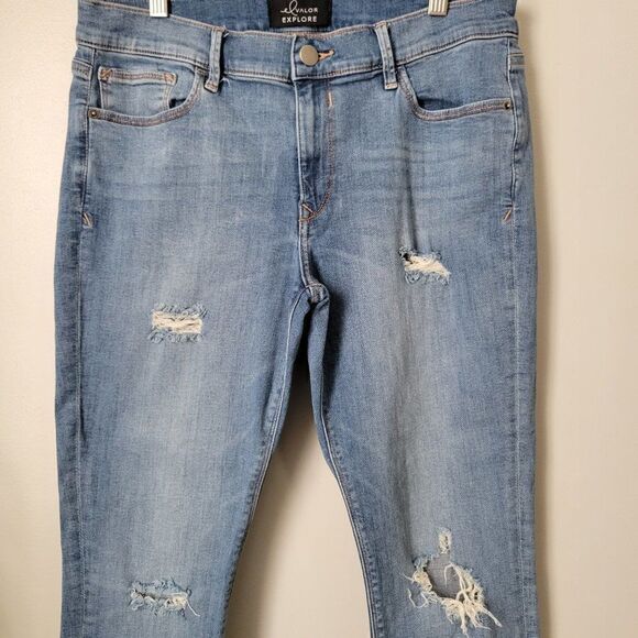 EUC EL VALOR EXPLORE HIGH RISE RAW HEM JEANS SIZE 29 - Picture 2 of 13